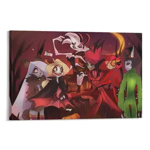 Hazbin Hotel Poster 143 Canvas Poster Bedroom Decor Sports Landscape Office Room Decor Gift