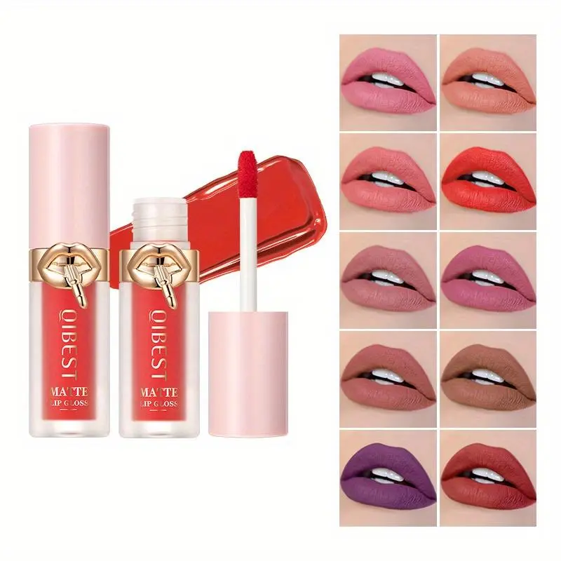 Long Lasting Matte Lipstick, 1 Count Waterproof Matte Lip Balm, Easy Coloring Lip Sticks, Suitable for All Occasions Lip Makeup, Girls and Women Makeup Accessories, Gloss, Matte Stain