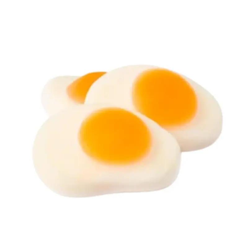 Gummy Fried Eggs Peach Flavored Gummies Soft & Chewy Candy Snack