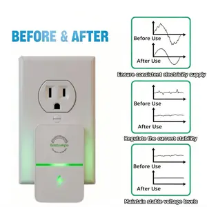 2-PACK 2026 New Compact Power Box with US Plug, Built-In Indicator Light, Portable Indoor Device for Home, Office, Dorm, Bedroom, and Travel Use, Compatible with 90–250V Input Range