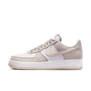 NIKE Air Force 1 '07 Men's Genuine Leather Basketball Shoes, Comfortable Perforated Hoops Shoes for On-Court Performance (IB3080-001), Fashionable Sports Shoes