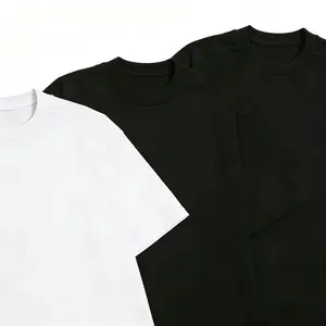 3 Pack Heavyweight Crewneck T-Shirt Casual Menswear Short Sleeve