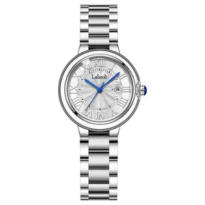 Blue Bubble Series Women's Light Luxury Wristwatch Fashionable Versatile Women's Watch with Calendar