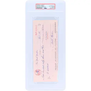 Oscar Gamble New York Yankees Autographed Check from September 17, 1984 - PSA 84855575 - Fanatics Authentic Certified