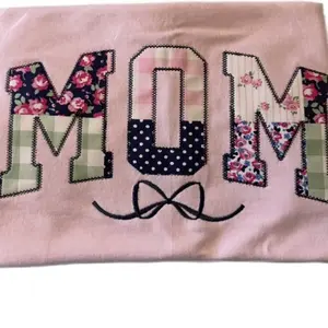 Mom's Diamond Applique Stitch T-Shirt