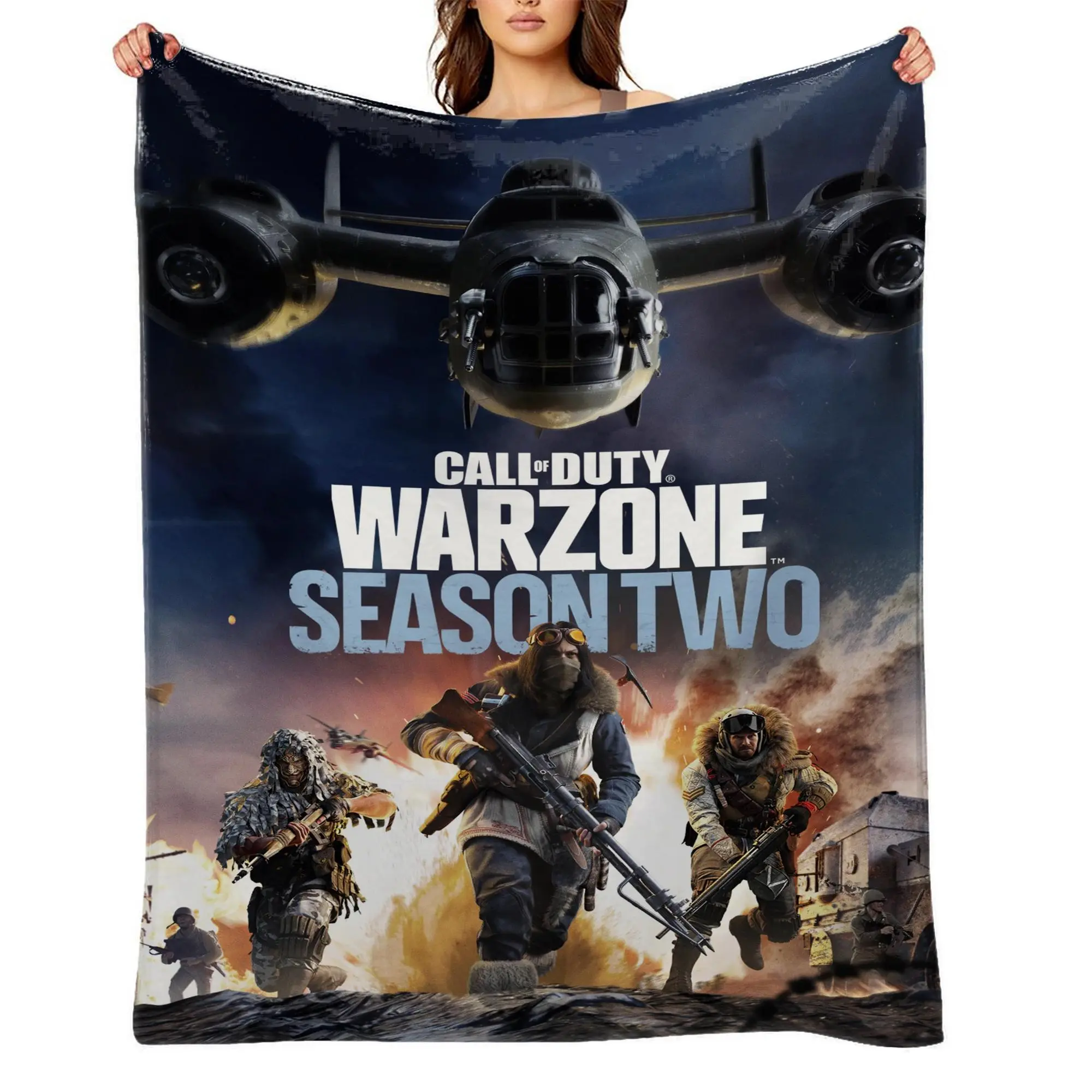 Call of Duty Ultra Soft Flannel Fleece Blanket | Cozy Lightweight Throw Blanket for Couch, Sofa, Bed & Travel a-178