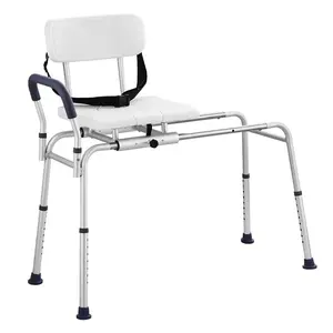 Summervibes VEVOR Sliding Tub Transfer Bench with 360 Degree Swivel Seat, Height Adjustable Bathtub Transfer Bench with Armrest Safety Belt, Non - Slip Rotating Shower Chair for Elderly Disabled, 400LBS CapacityVEVOR Super Brand Day