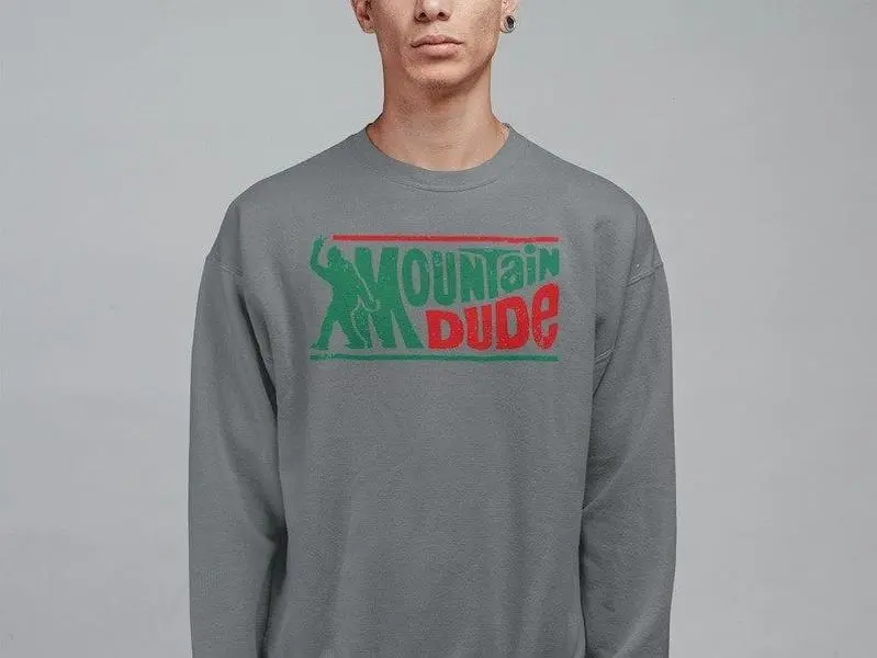 [Sale off up to 50%] Bigfoot sweatshirt, Mountain Dude sweatshirt, Sasquatch sweatshirt, Funny Big foot sweatshirt, Retro Hiking sweatshirt, Outdoors sweatshirt, Cool Camping Gift