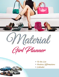 Material Girl Calendar: 6X9 Size, Monthly to Do List, Chore List, Savings Tracker & Expense Tracker - Great for Young Teenagers and Young Women