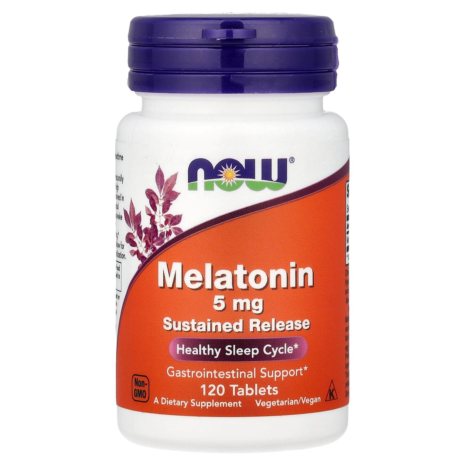 NOW Foods Melatonin, 5 mg, 120 Tablets