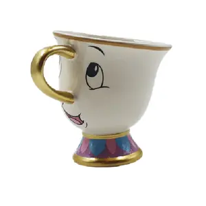 Cartoon character Chip Tea Cup 3D Sculpted Ceramic Coffee Mug 8 Ounces Officially Licensed Princess Gift - Drinkware