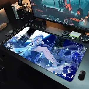 Wuthering Waves The Shorekeeper Anti-Scratch Mouse Pad, Large Gaming Desk Mat with Smooth Rubber Surface, Extended Keyboard Mousepad for PC Office Use, Ideal Gift, Anti-Scratch Mouse Pads