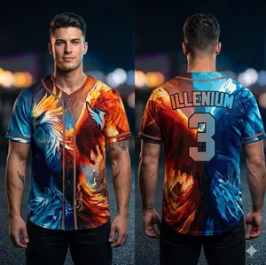 Hot new 2026 Phoenix Rebirth Illenium jerseys Baseball Jersey, YOUTH baseball jersey, Vintage Streetwear baseball jersey, Casual baseball jersey outfits, Unisex, Trendy baseball jerseys