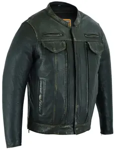 Nitro Pulse Men's Leather Motorcycle Jacket