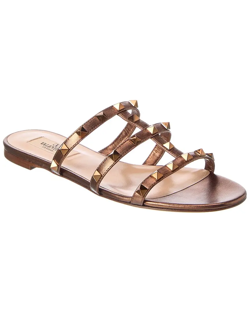 Valentino Rockstud Caged Leather Sandal