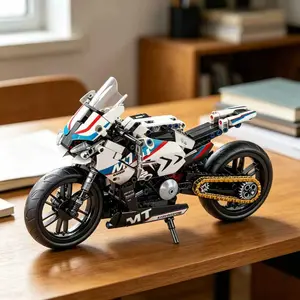 1:6 Scale Super Motorcycle Building Kit, High-Fidelity Model Toy, Classic Collectible for Racing Enthusiasts, Creative Home Decor, Perfect Gift