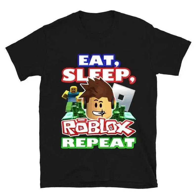 Eat, Sleep, Roblox Repeat Roblox Shirt Showcasing Nostalgic and Iconic Gaming Artwork graphic tees Eat, Sleep, Roblox Repeat Roblox Shirt Showcasing Nostalgic and Iconic Gaming Artwork graphic tees