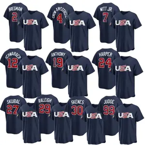 Full Print USA Baseball Jersey Jersey, Print USA Jersey, Jersey for Men and Women, Baseball Jersey Style