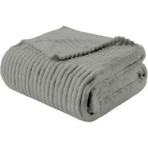 Light Grey Throw Blanket for Couch Bed, Modern Solid Color Soft Cozy Fleece Blanket for Women Men, Luxury Pure Gray Blankets Throws Home Sofa Living Room Decor Christmas Fall Gifts 30"x40"