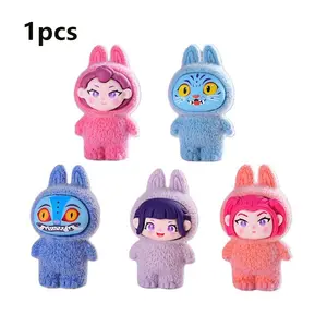 Trending Kpop Monster Hunter Girl Blind Box Resin Plush Toy, Cute Mini Figure Collectible, Perfect Gift for Fans