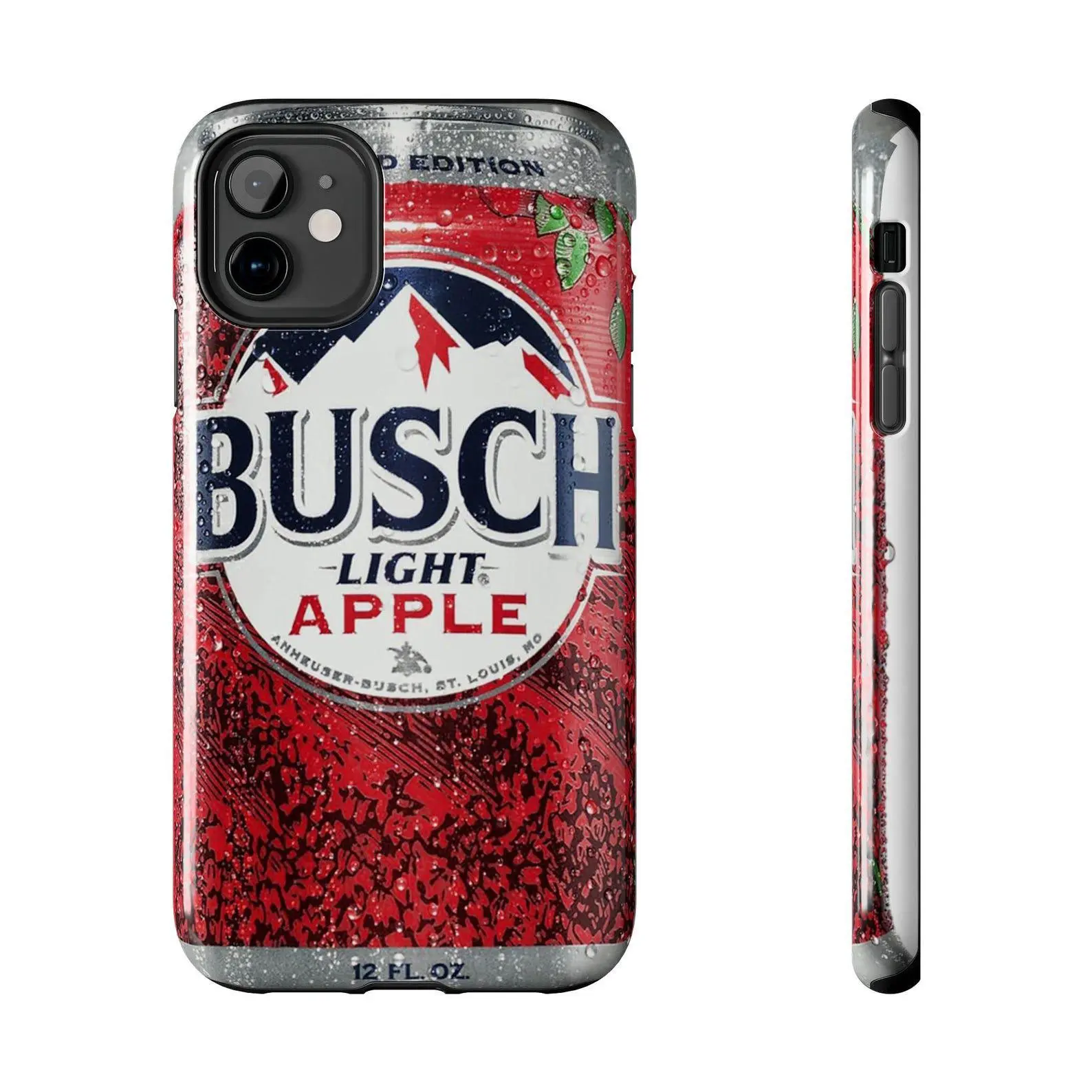 Busch Light Apple Vibes Phone Case Funny Apple-Inspired Design, Slim Protective Cover for iPhone & Samsung, Crisp Limited Edition Aesthetic