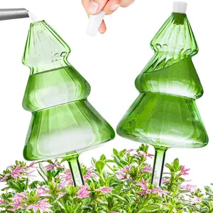 12 oz Large  Watering Globes, Glass Self Watering Globes,  Christmas Tree Self Watering Planter Insert, Vacation  Watering Devices, Automatic Watering Bulbs (Large-2 Pack)