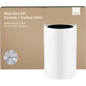 Blue pure 411 auto genuine replacement filter particle and activated carbon fits blue pure 411 auto 411 and 411 air purifiers