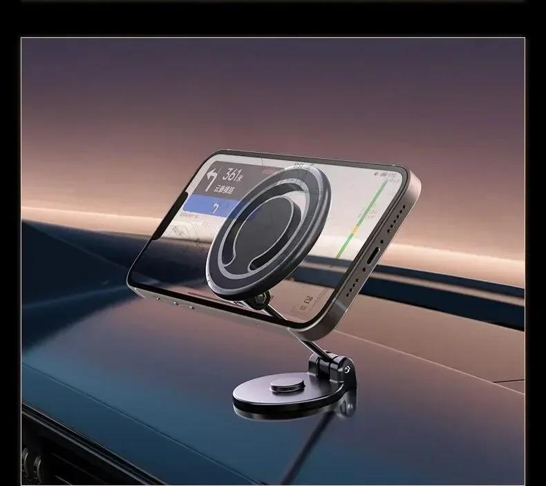 1080 Magnetic Car Mobile Phone Holder Magnet Car Bracket Mount Cell Smartphone Support in Car For iPhone 15 14 13 Samsung Xiaomi
