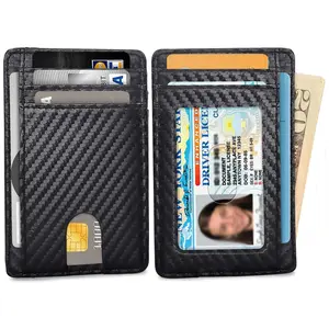 Ciana Slim Faux Leather Wallets For Men & Women minimalist wallet credit