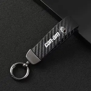 Can-Am Carbon Fiber Car Keychain Set, Premium Auto Modification Key Fob with Screwdriver & Rings, Durable Design for Everyday Use Vehicle Accessory