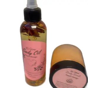 Peach Mango Body Oil and Scrubs Set for Moisturizing and Exfoliating Skin Exfoliate Gentle Moisture