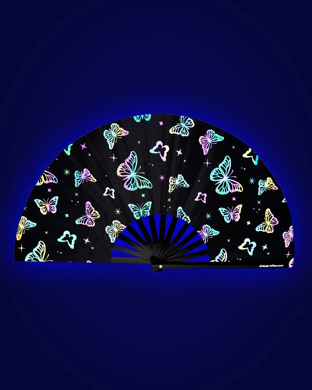 Lucid Flight Rainbow Reflective Hand Fan