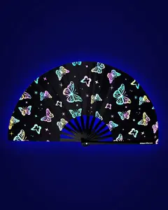 Lucid Flight Rainbow Reflective Hand Fan