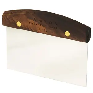 Dough (Bench) Scraper - 3″ x 6″ or 4″ x 6″ with Walnut Handle