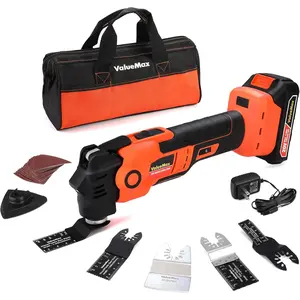 20V Oscillating Tool with Battery, 3.6 ° Oscillation Angle Oscillating Saw, 6 Variable Speed Oscillating Multi Tool with Quick-Lock Change System, 16PCS Blades & Bag