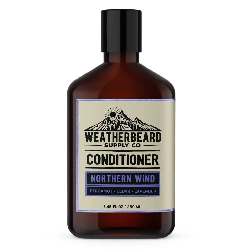 Weatherbeard Northern Wind Beard Conditioner - Bergamot, Cedar, Lavender - Lightweight, Rinse-Out Conditioner
