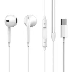 2-Pack Wired In-Ear Headphones, Earbud, Hifi Stereo Earbuds, Compatible with Type-C Devices, Gaming & Karaoke, Noise Isolation, High-Quality Sound, Durable Design