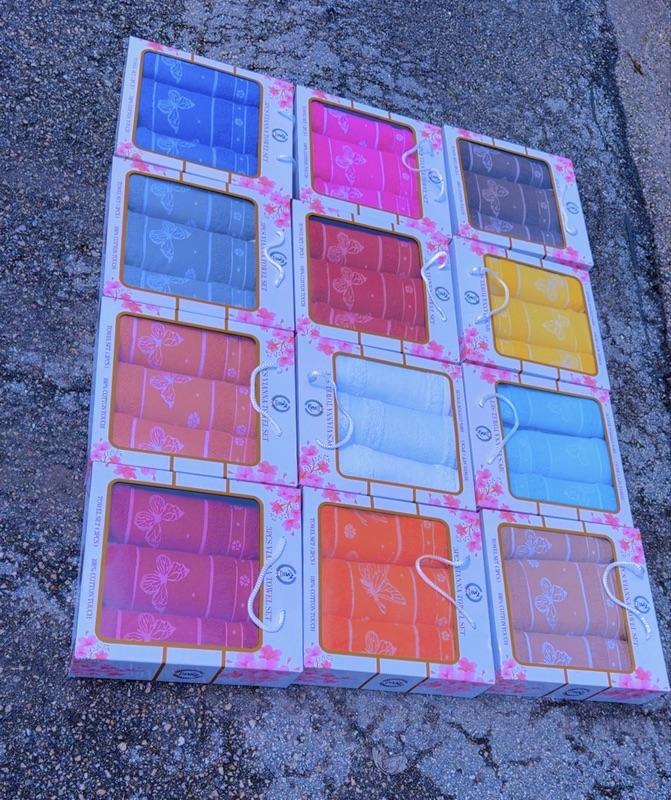 3 pces Towell set 100% cotton touches