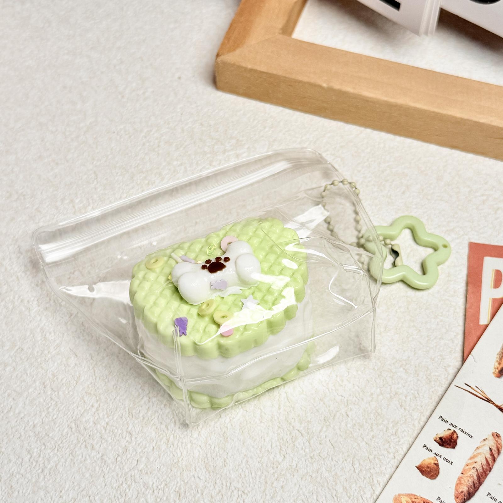 【Buy 3 get 1 free】Green Apple Puppy Heart Cookietaba squishy Food-Grade Silicone Slow-Rising Rebound Squishy Fidget Toys for Stress Relief - Soft Squeeze Toys with Thick Creamy Slime Texture, Handmade Non-Toxic Sensory Toys Rubber