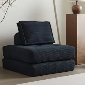 Swbvs Convertible Folding Sofa Bed - Multi-Functional Memory Foam Sleeper Sofa with Back Support, Portable Futon Couch, Fold-Out Chair Bed for Living Room, Small Spaces