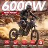 HappyRun F18 2.0  Electric Bicycle, 6000W Motor, 245Nm High Torque, 46 MPH Top Speed, 60V 30Ah Removable Battery, 60-Mile Range, 17"/14" Tires, Dual Hydraulic Brakes, NFC Unlock, Reverse Button,Magnetic Emergency Kill Switch