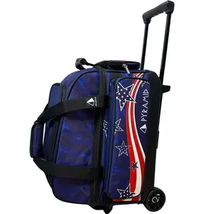 Pyramid Path Pro Deluxe Double Roller Bowling Bag (Stars & Stripes)