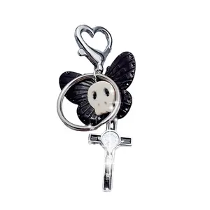 Unique Cross Backpack Pendant Keyring for Friend Car