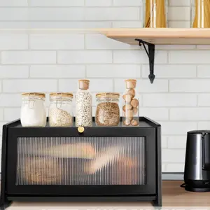 SICANDAENHK👀 SEE Your Bread Without Opening the Box!🥖 Clear viewing window lets you check freshness instantly – no more stale surprises!Keep your loaves fresh longer while always knowing what's inside.🌟 BreadLovers KitchenHack SmartStorage