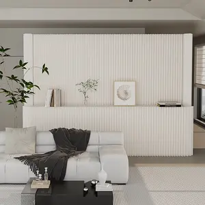 Room Divider with Shelf, Multifunctional Partition Wall, Kraft Paper, No Assembly Required  Ideal for Offices, Living Rooms, Bedrooms, Beauty Salons, and Storefronts