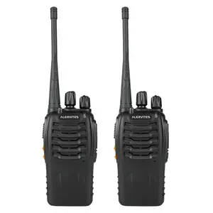 Alervites Two-Way Radio At-888s, Rechargeable Long Range Portable Walkie Talkie, 16 Channels Professional Handheld Transceiver with Lithium Battery & Charger, Rechargeable Walkie Talkies