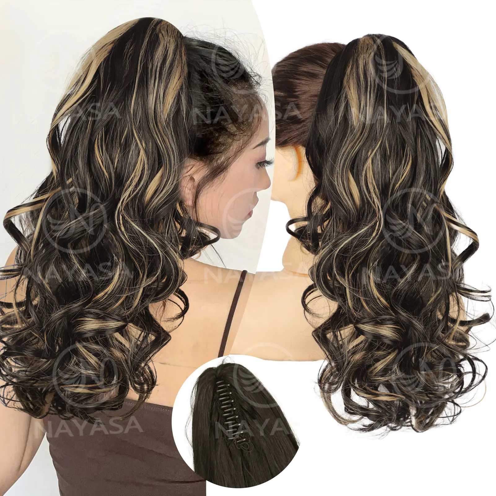 20''-Black Mixed Blonde