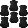 6-Pack Neck Gaiter Face Masks - Breathable, Windproof, Sun-Proof, Lightweight Balaclava Face Covers & Mask for Men, Women Outdoor Sports (Fullface Design Included)