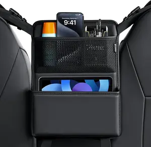 FLORICH Car Organizer Storage Between Seats, Leather Seat Organizer Purse Holder Between Seats, Automotive Consoles & Organizers Storage Car Organizer