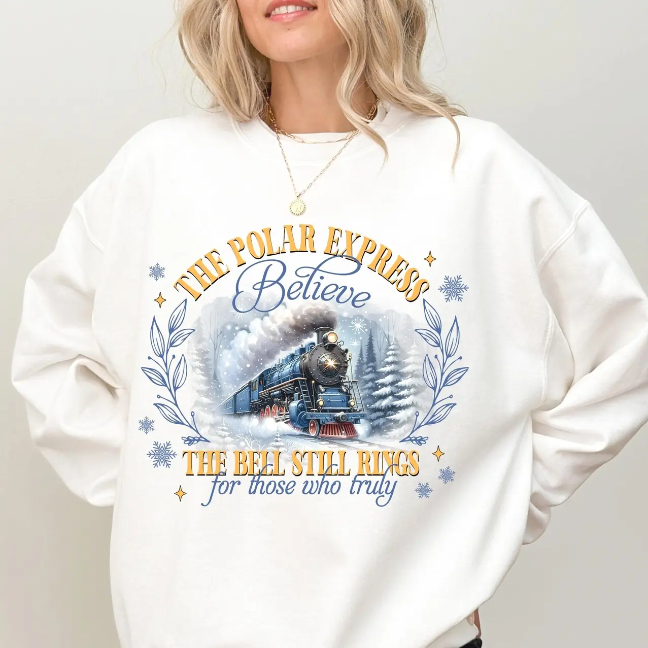 The Polar Express Believe Sweatshirt, Family Vacation Shirt, Matching Train Tee, Holiday Crewneck Z